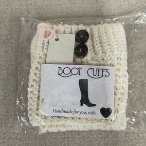 NWOT woman’s cream colored boot cuffs
